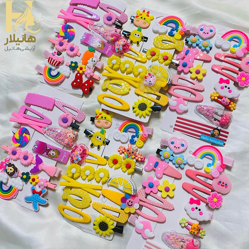 گیره و سنجاق مو فانتزی چهارده عددی3